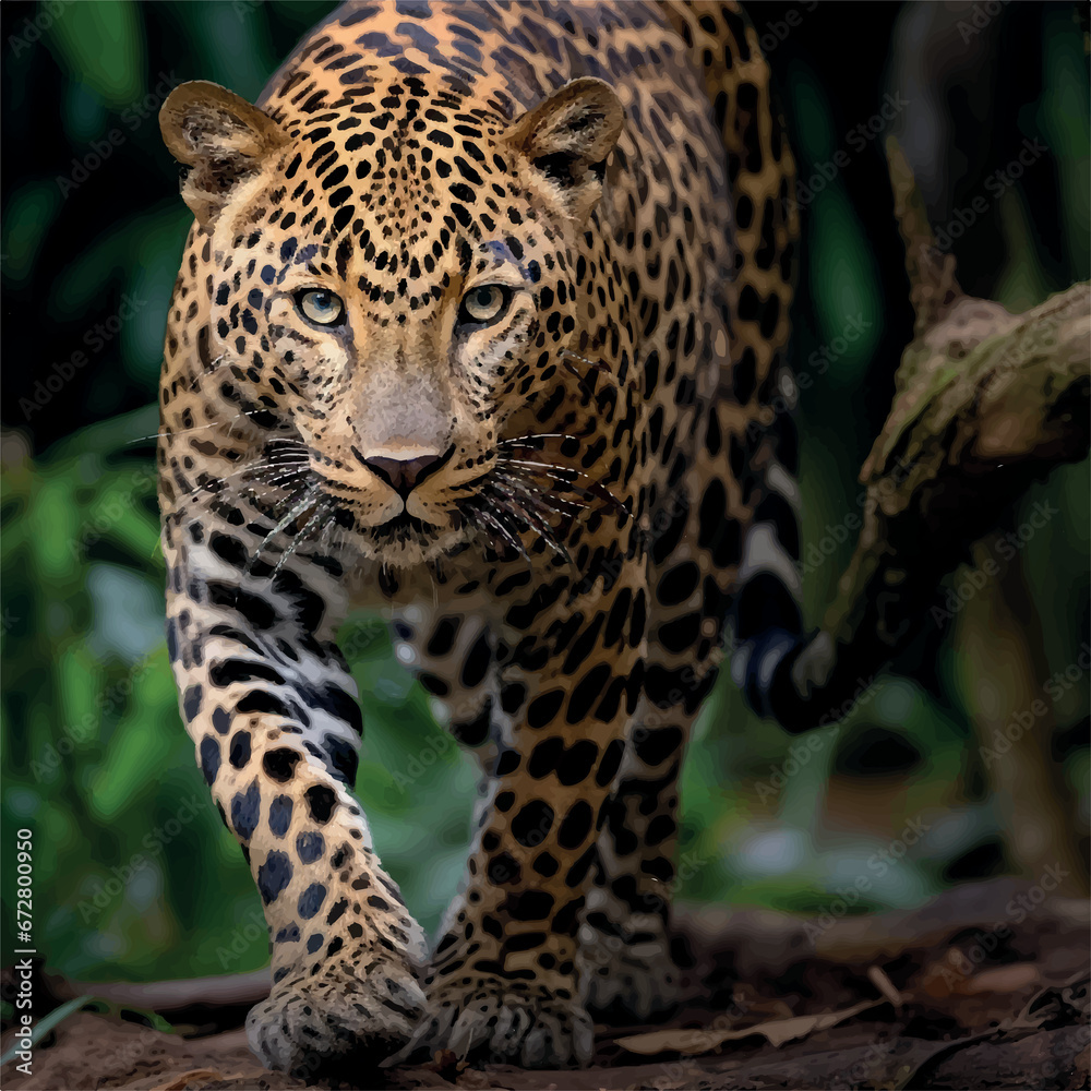 Obraz premium high resolution Leopard on jungle