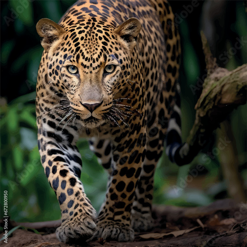 high resolution Leopard on jungle © Linggakun