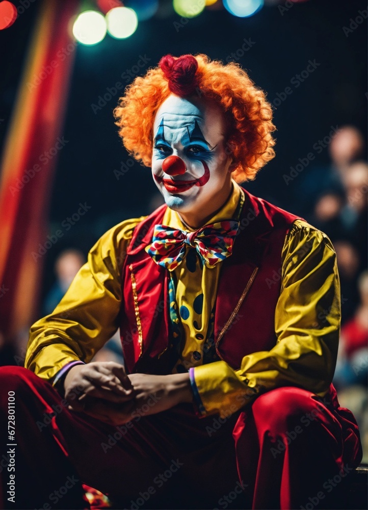 funny clown with a smile