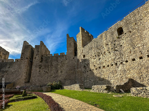 Walls of the Manasija Monastery also known as Resava is a Serbian Orthodox monastery near Despotovac, Serbia, founded by Despot Stefan Lazarević between 1406 and 1418 photo