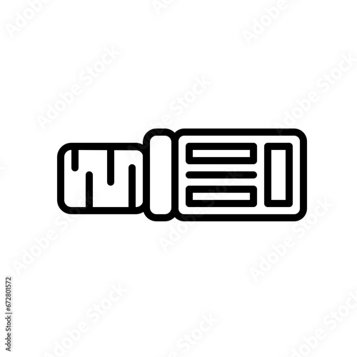 Pump Tip Icon and Illustration in Line Style