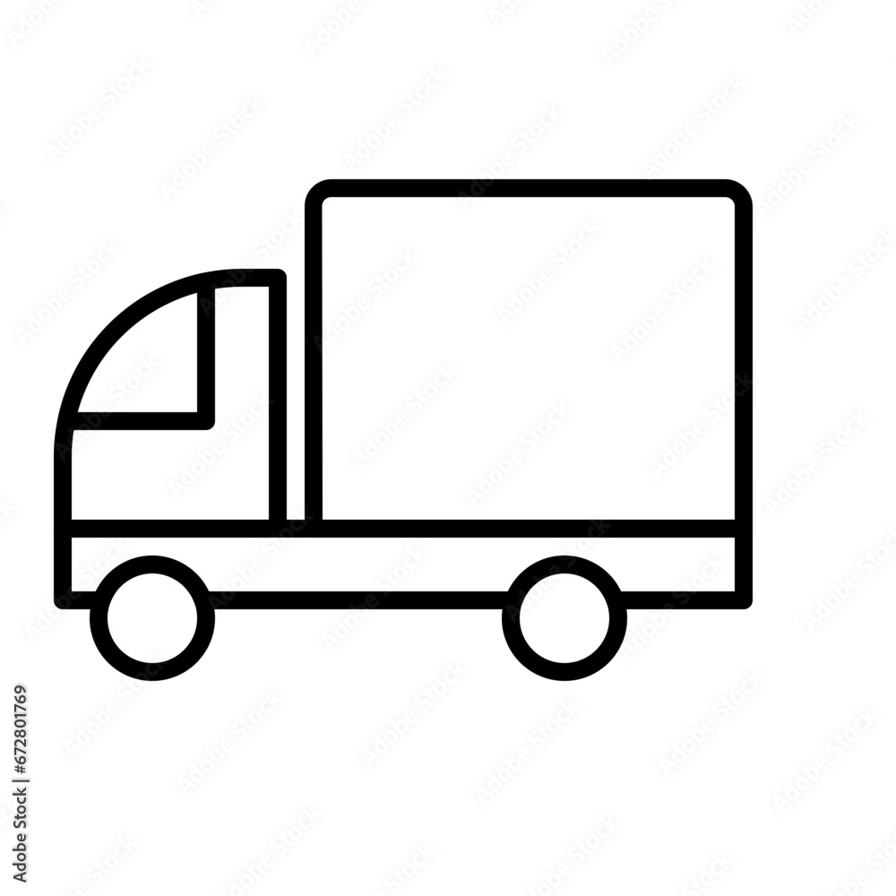 Expedition Car Icon and Illustration in Line Style Expedition Car Icon and Illustration in Line Style