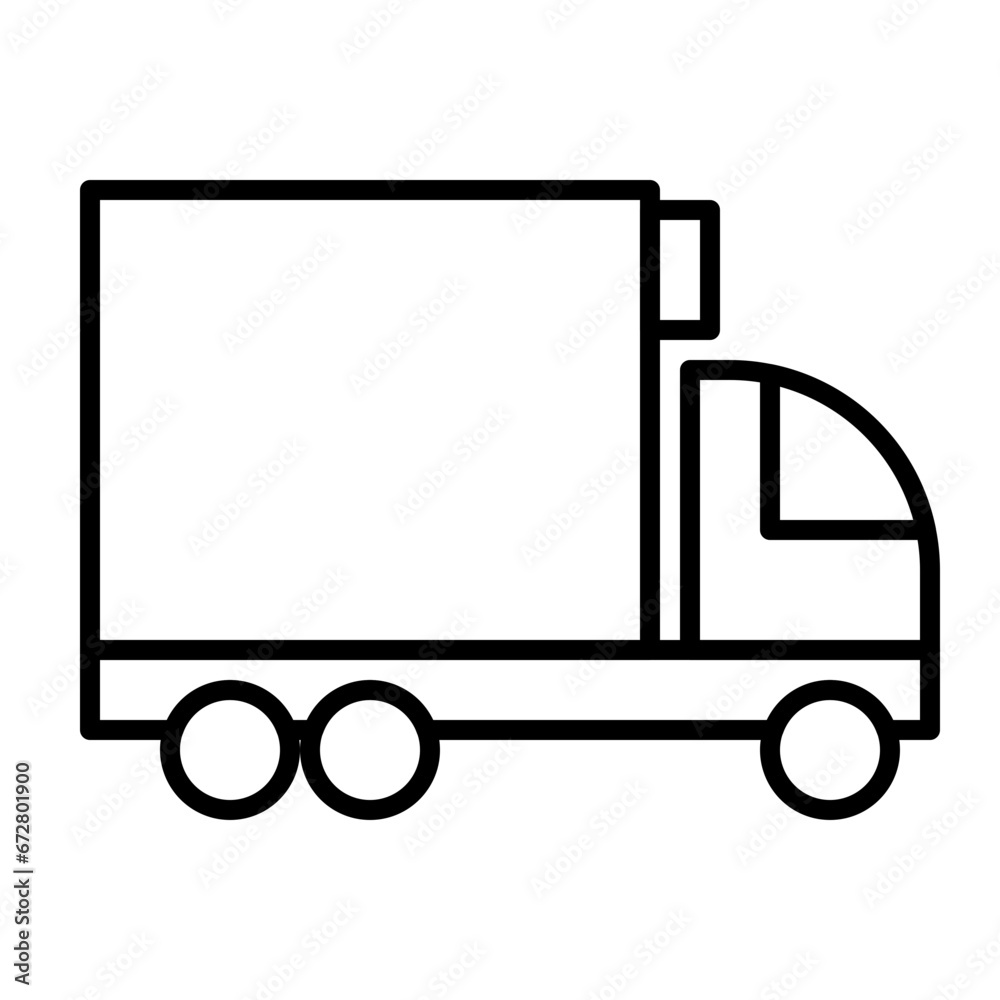 Expedition Car Icon and Illustration in Line Style