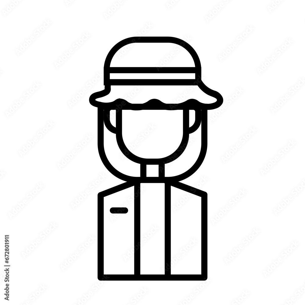 custom made wallpaper toronto digitalFish Farmers Women Icon and Illustration in Line Style