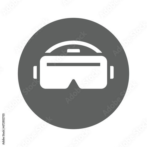 Entertainment, glasses, virtual icon.
