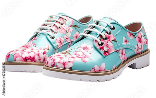 Blossom Walks dress Shoes isolated on transparent background .