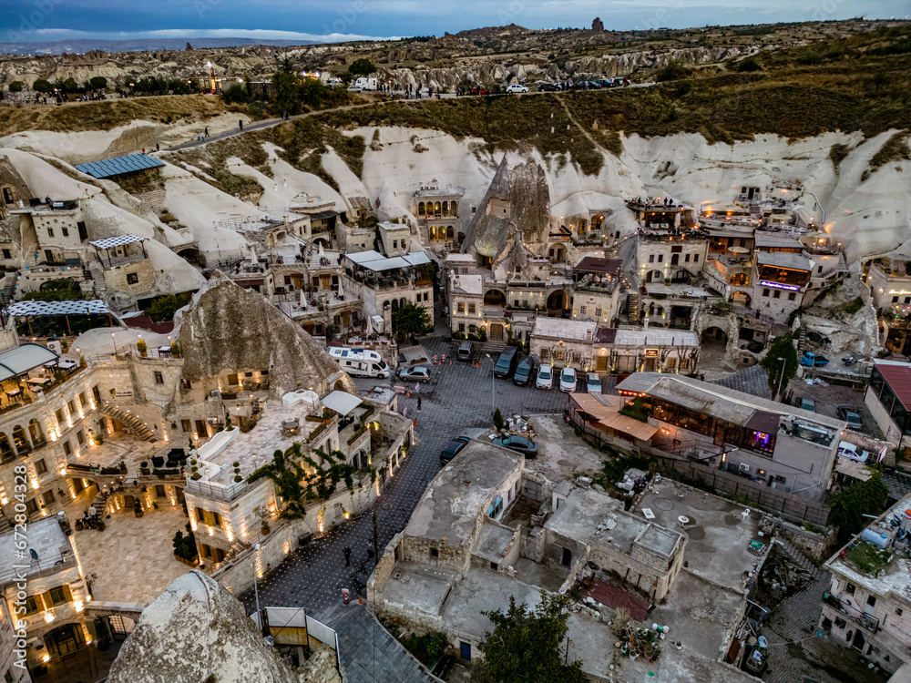 Fototapeta premium Goreme in Nevsehir Province in Cappadocia, Turkey