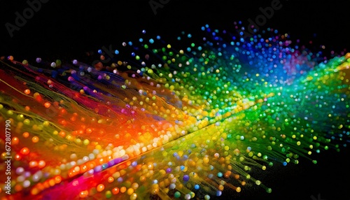 Abstract Colorful Cables Background Art Illustration