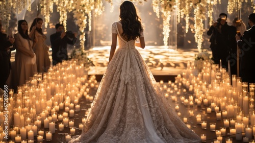 Fairy Lights Capturing the Essence of Indian Weddings. Generative AI