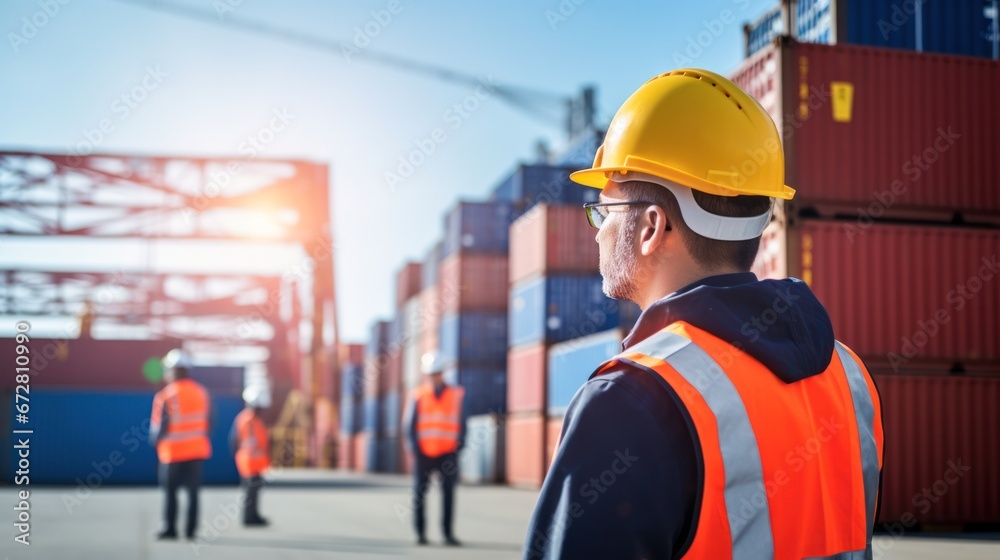 Engineer at Industrial Container yard for Logistic, Global import and export, shipping yard Engineer at Industrial Container yard for Logistic, Global import and export, shipping yard