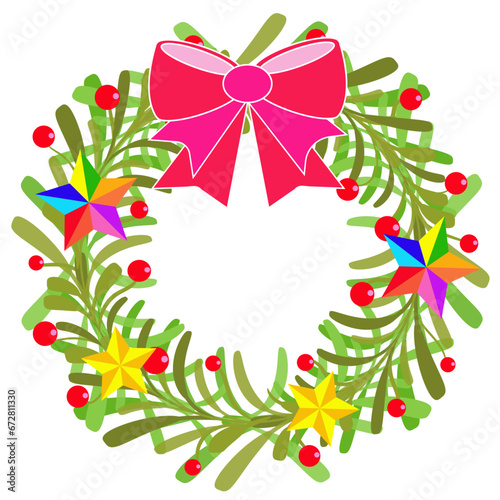 Christmas Wreath is generally hung in front of the entrance of the house. Or you can use it to decorate the Christmas tree.