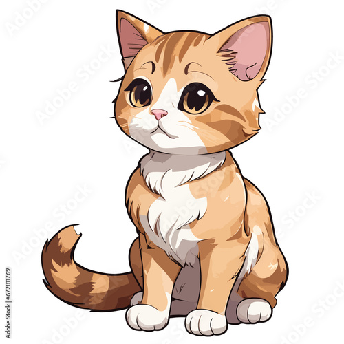 Adorable Cute Kawaii Cat