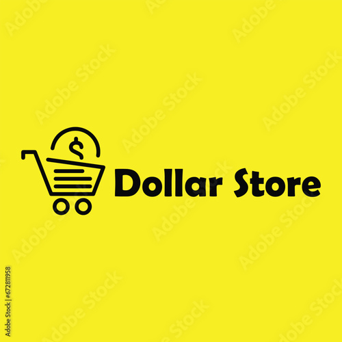 dollar store logo design vector format photo