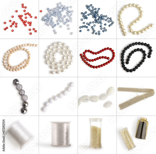 Hand made jewelry beads Mockup