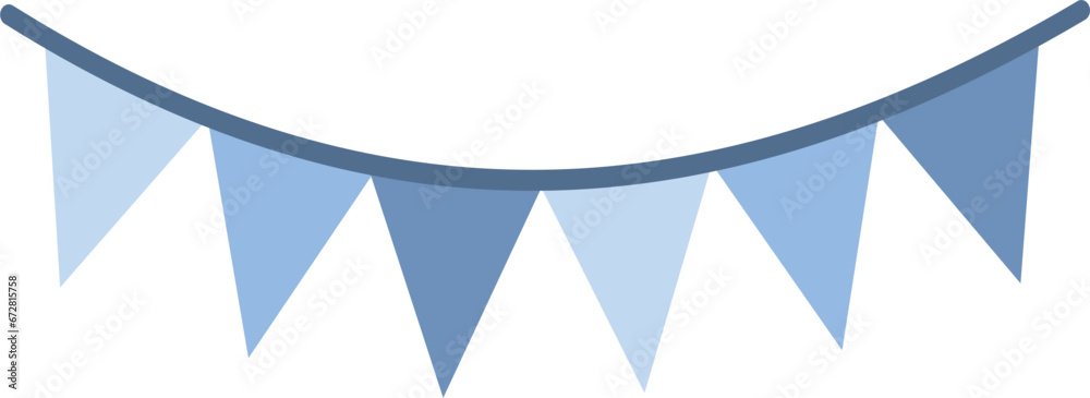 Obraz premium Party flag illustration