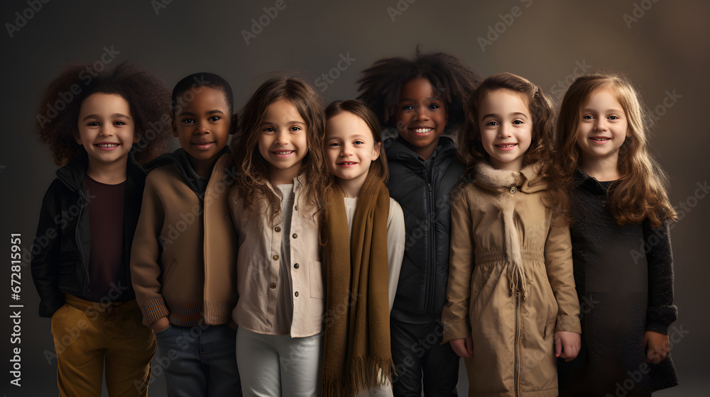 Fototapeta premium Unity in Diversity Children from Every Corner
