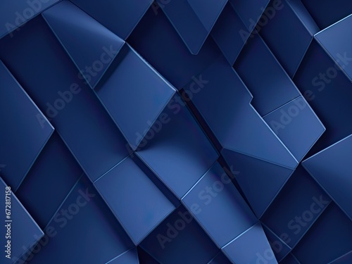 Abstract geometric backdrop image in navy blue.