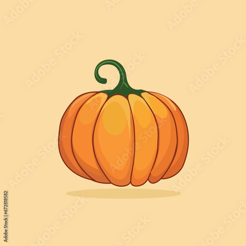 Sweet little pumpkin vector illustration with cute pumpkin autumn vector design