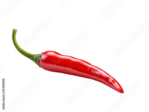 Isolated Red Hot Chili Peper on transparent background png