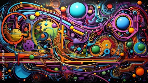 A captivating and intricate design, as if every color holds a secret in this abstract marvel.
