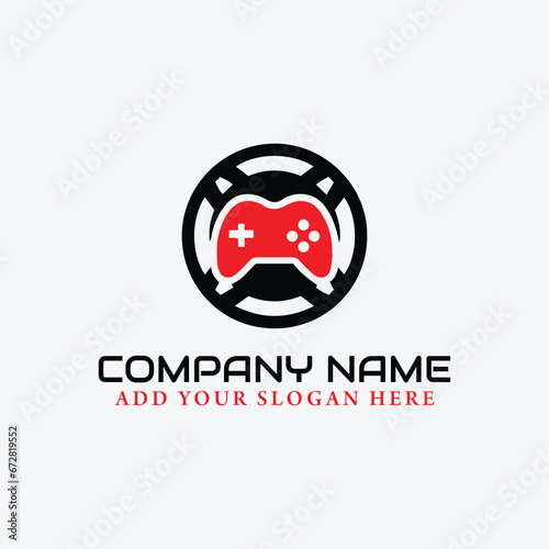 games store logo design vector