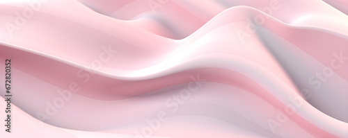 Pink abstract 3D curve background, waves