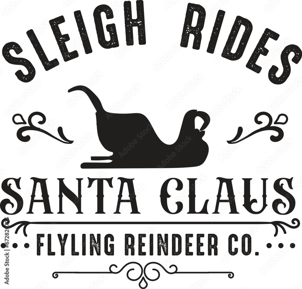 Vintage Christmas Farmhouse Sign SVG Design, Christmas Vintage SVG, North Pole Express SVG, Hot Cocoa, Gingerbread Baking Co. SVG