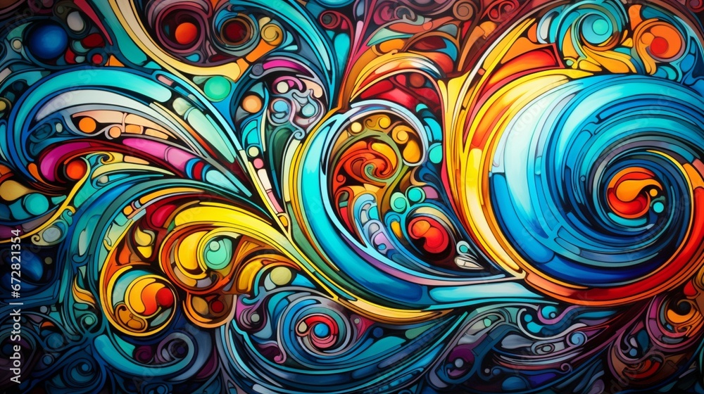 A hypnotic, abstract design that opens a door to a world where colors speak the language of the heart. A hypnotic, abstract design that opens a door to a world where colors speak the language of the heart.