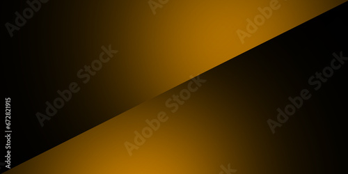 Black premium background with luxury dark gold pattern and golden lines. Rich background for poster premium design