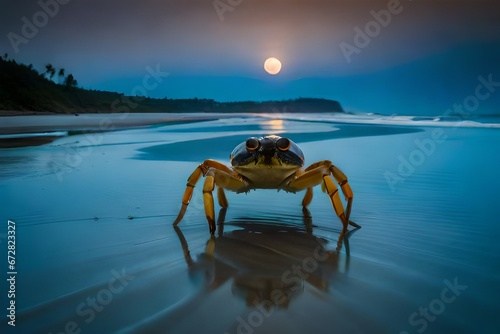 blue crab on the beach