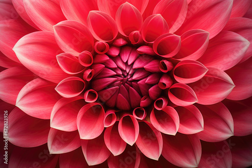 Pink dahlia petals macro, floral abstract background. Close up of flower dahlia for background © Jasmina
