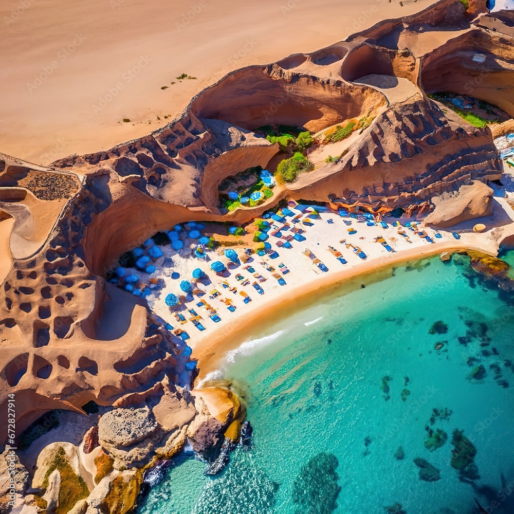 Nature beaches of the resort in Egypt Sharm El Sheikh