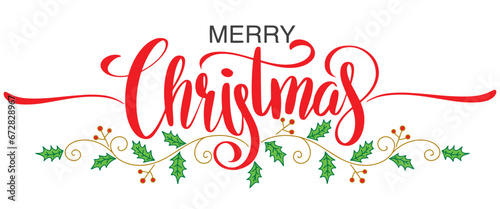 merry christmas lettering. Vector eps