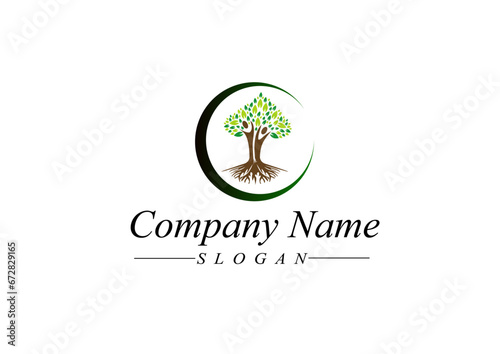 Natural Tree Logo design