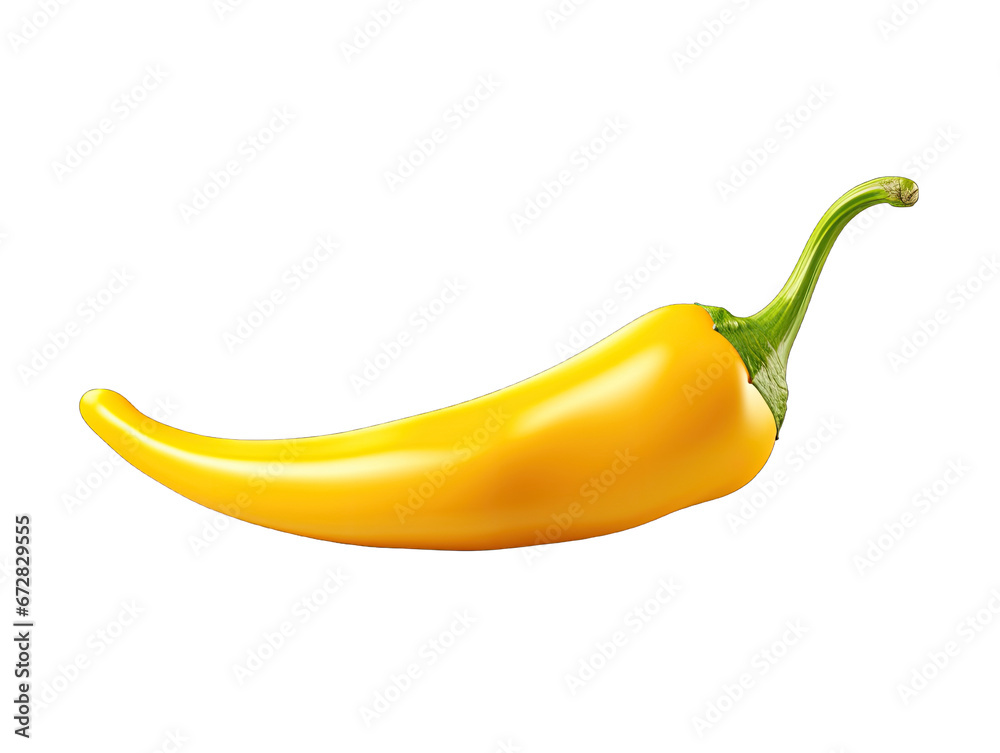 Yellow Hot Chili Pepper isolated on transparent background png Yellow Hot Chili Pepper isolated on transparent background png
