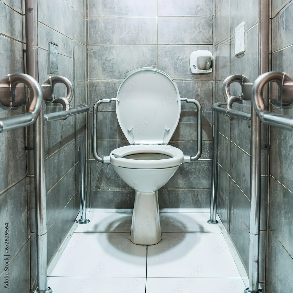 Toilet for the elderly and the disabled.It have twosided handle for