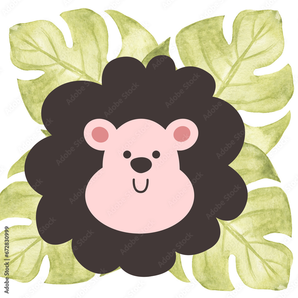 Fototapeta premium illustration of a sheep