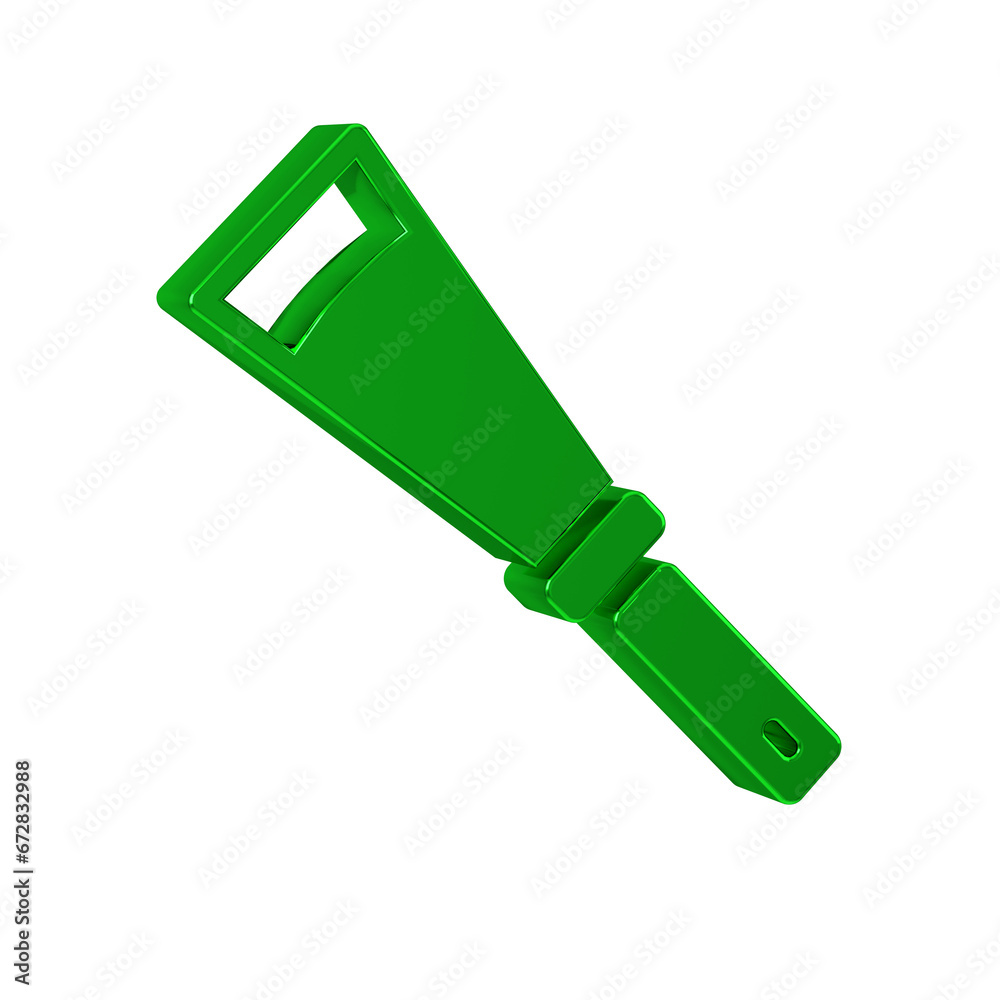 Green Beekeeping uncapping knife icon isolated on transparent background. Tool of the beekeeper. Green Beekeeping uncapping knife icon isolated on transparent background. Tool of the beekeeper.