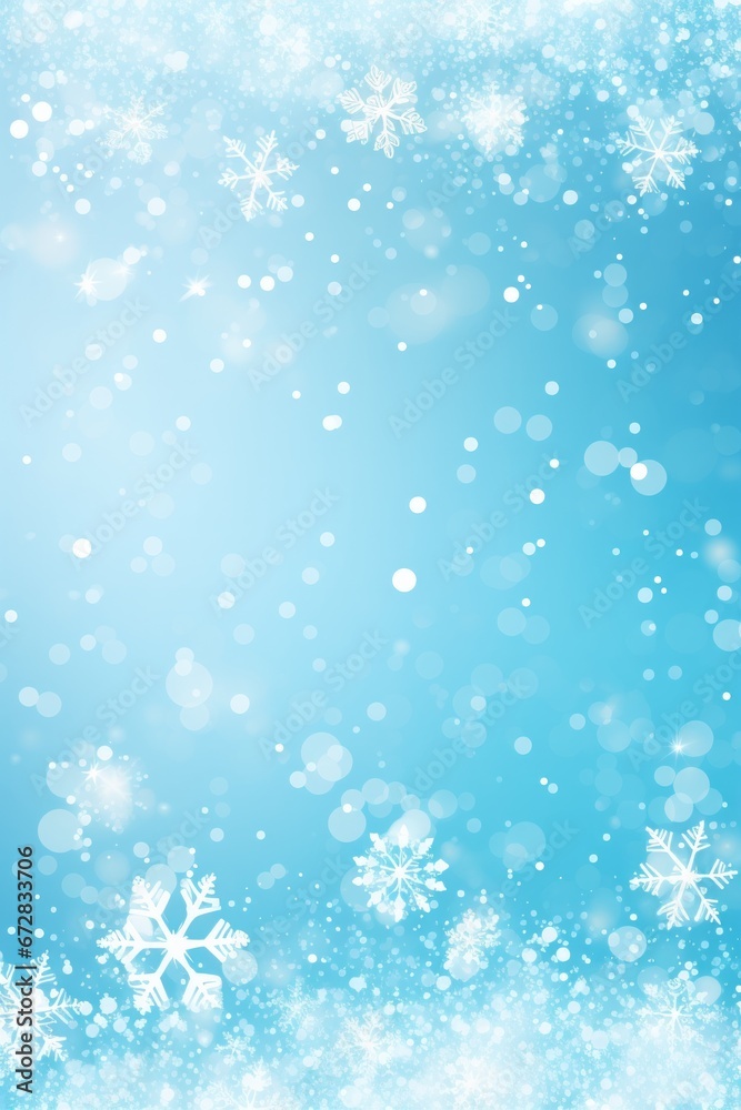 Joyful Snowflakes Holiday Card Layout
