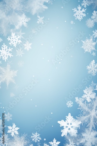 Merry Christmas Snowflake Card Design