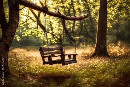 bench in autumn park