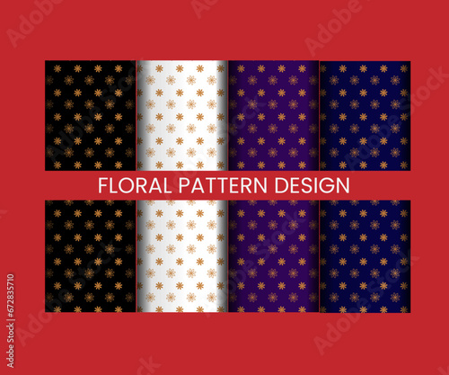 floral pattern design template