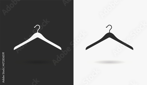 Fashion clothes hanger flat icon web, app, ui ux, mall sign, door label, vector design element, digital, print