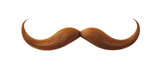mustache isolated on transparent background, png
