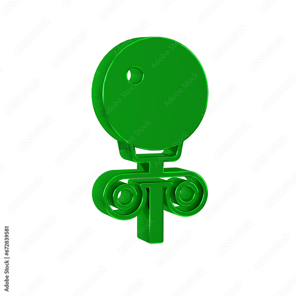 Green Stud earrings icon isolated on transparent background. Jewelry accessories. Green Stud earrings icon isolated on transparent background. Jewelry accessories.
