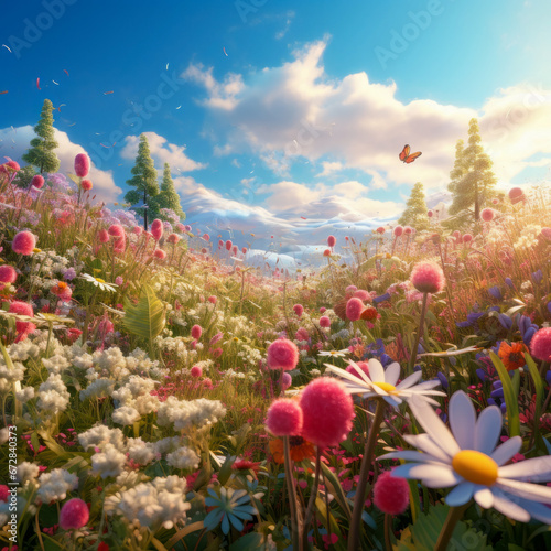 Whimsical Meadow Dreamscape