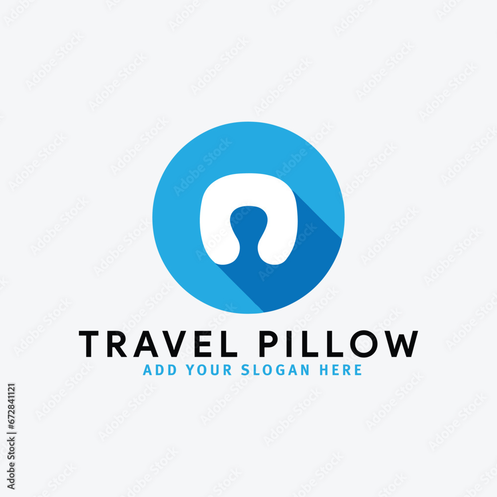 travel pillow logo design vector travel pillow logo design vector