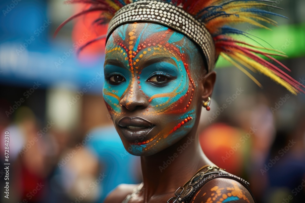 Notting Hill Carnival Performer Created With Technology