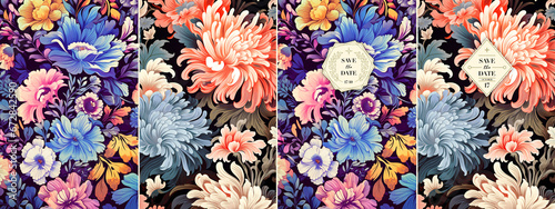 Incorporate this botanical background into your fashion collection or prints..