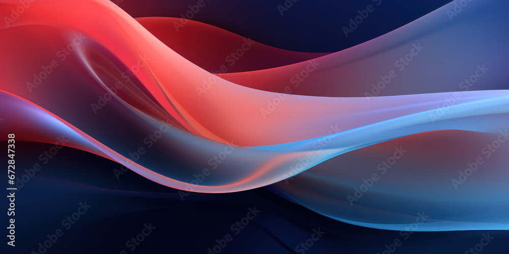 Fototapeta premium Futuristic abstract background with flowing shapes.